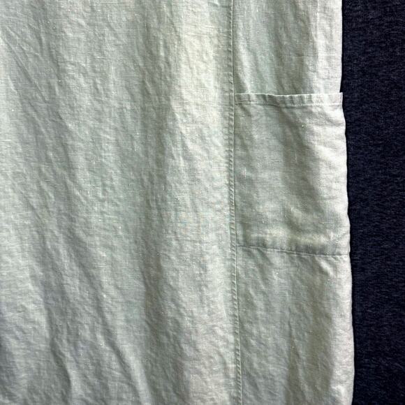 OUTFIT WOMAN JPR 100% Linen Maxi Tank Dress Pistachio Green with Pockets Size 1X - Picture 5 of 11